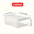 10-pack of BPA-free transparent PP refrigerator storage boxes
