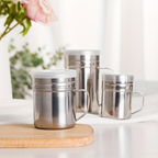 Stainless Steel Seasoning Jar with Handle - Durable BBQ Seasoning Bottle
