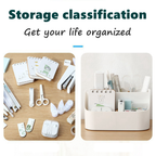 Desktop organizer box, pen holder, and card holder, suitable for office desks.