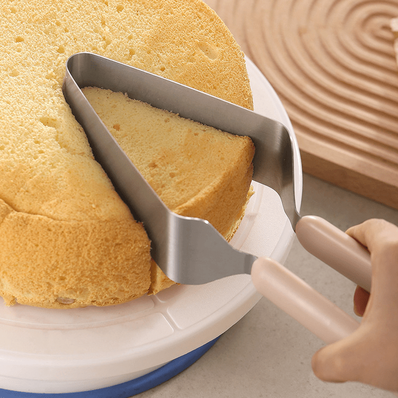 1-piece stainless steel cake slicer/shovel