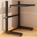 1 air fryer storage rack, metal countertop kitchen organizer