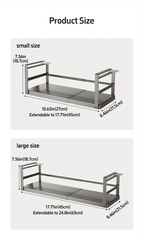 1-piece metal under-cabinet storage rack - no assembly required