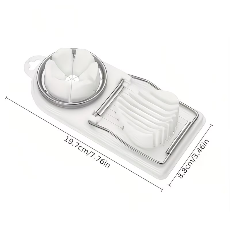 A household multifunctional egg slicer