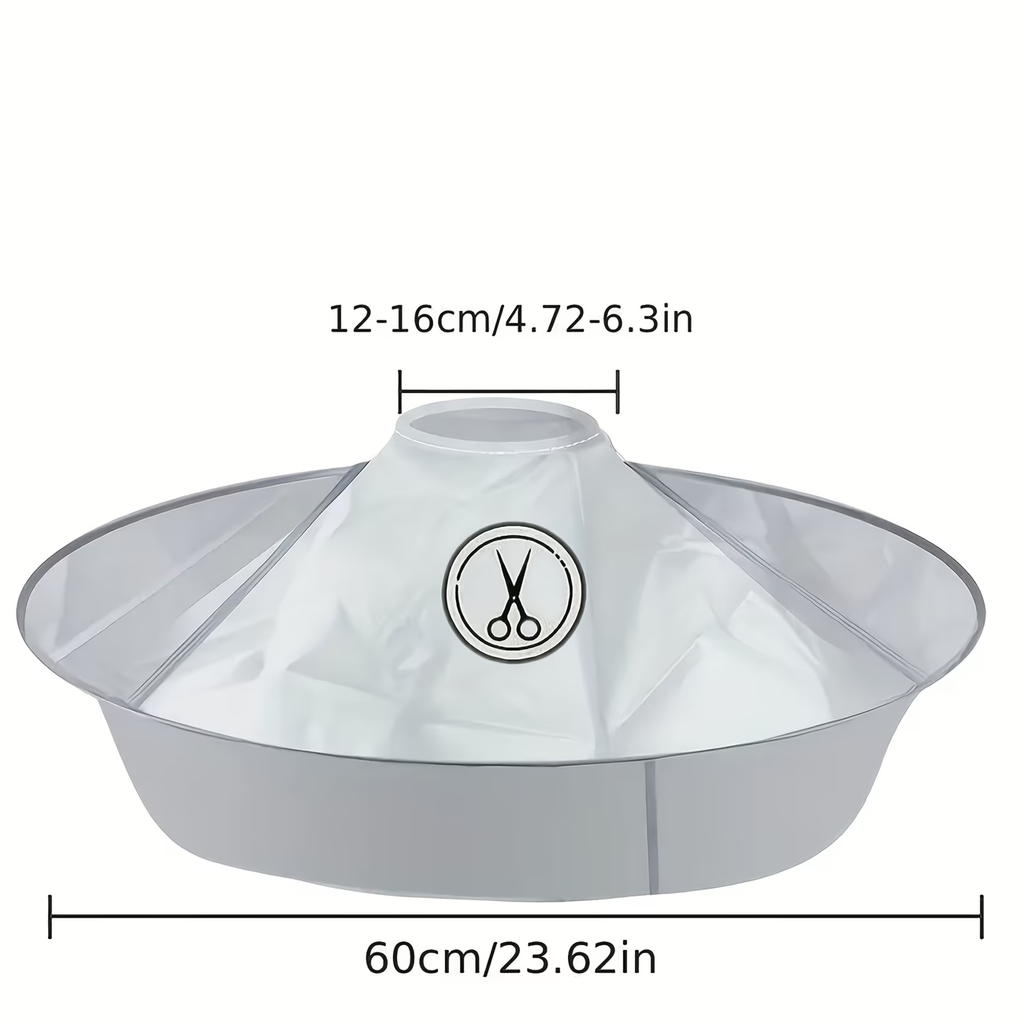 1 gray scissor style hair clip, salon quality foldable design