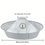 1 gray scissor style hair clip, salon quality foldable design