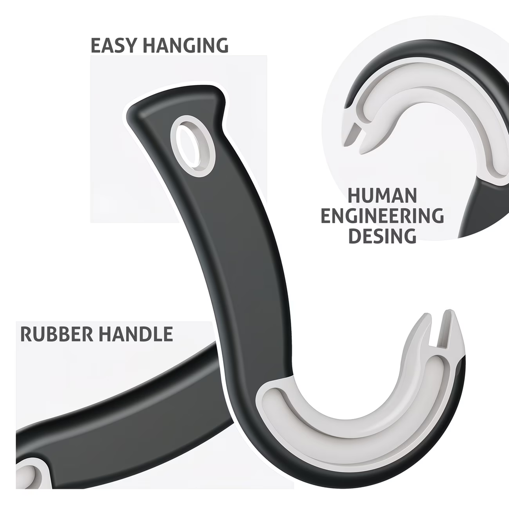 Easy to grip hook can opener - durable plastic
