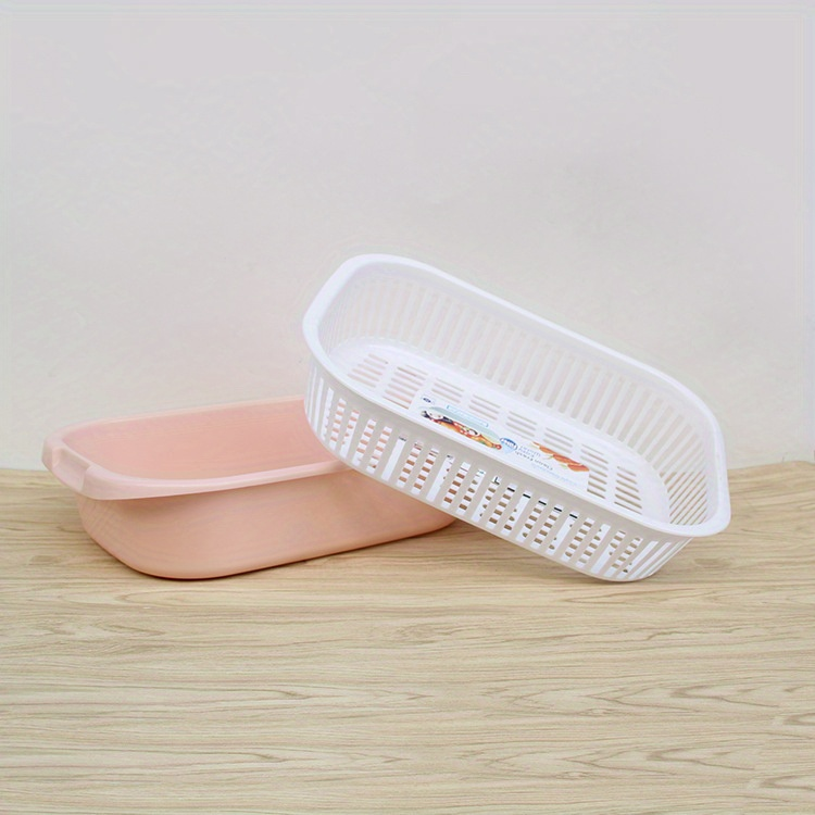 Thickened 14.17-inch household fruit drain basket/vegetable basket