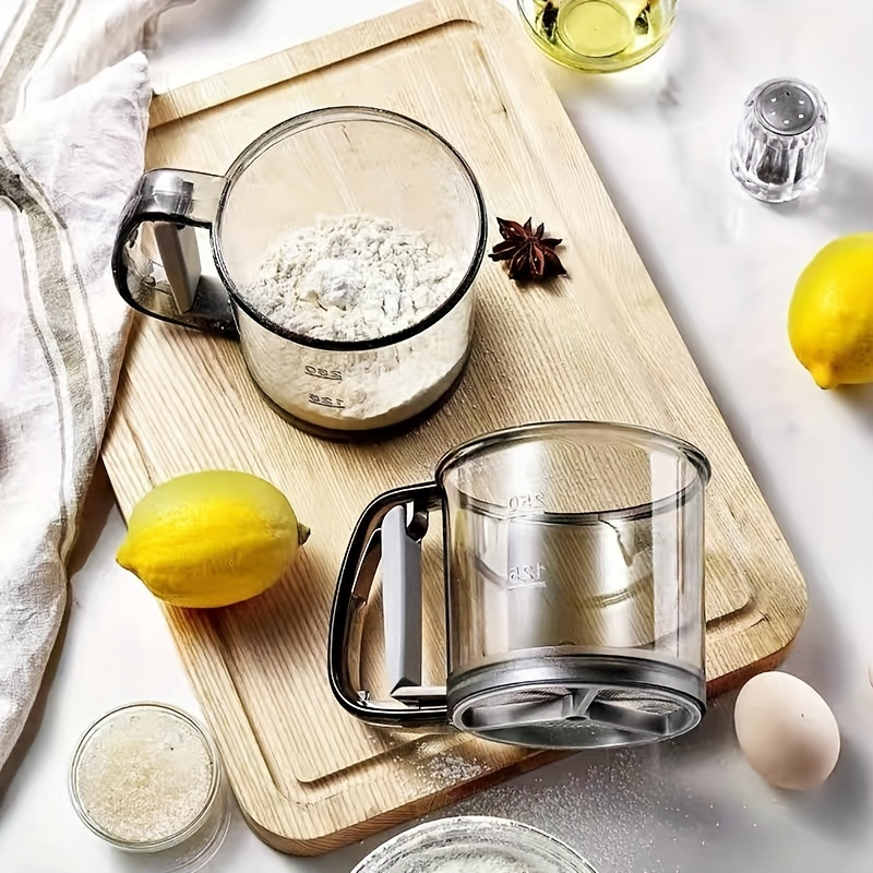 1 stainless steel flour sieve - fine mesh baking tool