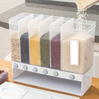 Durable food containers - airtight, large capacity, ideal for storing grains.