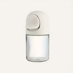 Glass condiment jars with precise measuring devices