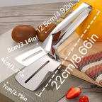 Stainless steel fish fryer and food clamp