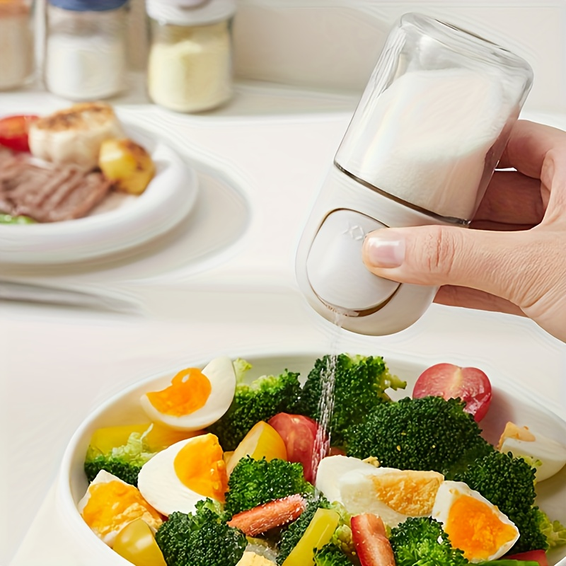 Glass condiment jars with precise measuring devices
