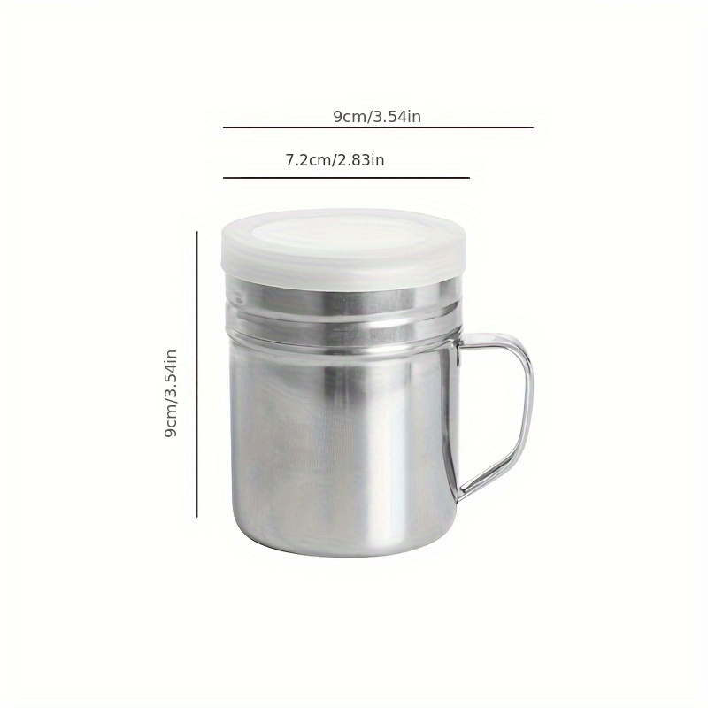 Stainless Steel Seasoning Jar with Handle - Durable BBQ Seasoning Bottle