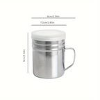 Stainless Steel Seasoning Jar with Handle - Durable BBQ Seasoning Bottle