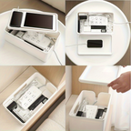 Durable PVC multi-compartment cable management box