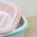 Thickened 14.17-inch household fruit drain basket/vegetable basket