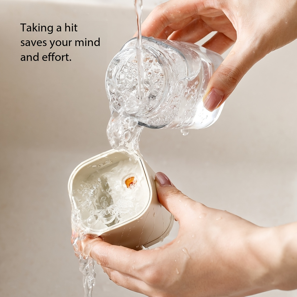 Household metering salt bottle, double-mouth metering control salt spray seasoning can