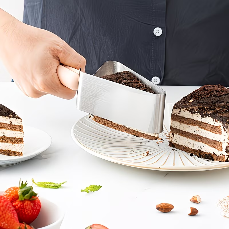 1 stainless steel cake holder, cake slicer