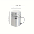Stainless Steel Seasoning Jar with Handle - Durable BBQ Seasoning Bottle