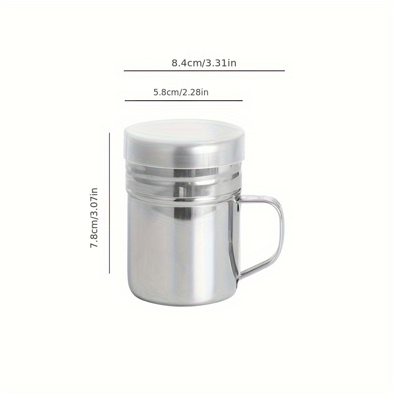 Stainless Steel Seasoning Jar with Handle - Durable BBQ Seasoning Bottle