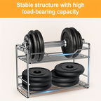 Double-layer stainless steel countertop storage rack/standing spice rack