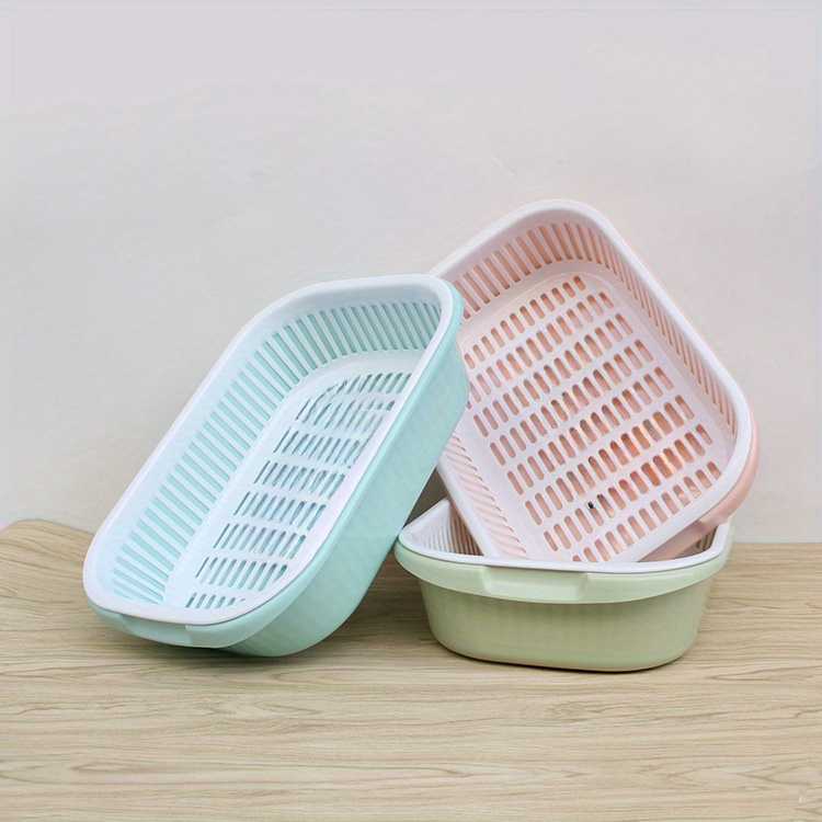 Thickened 14.17-inch household fruit drain basket/vegetable basket