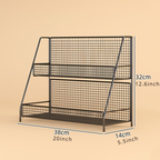 Multi-functional multi-layer metal storage rack, suitable for kitchens
