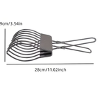 1 stainless steel meat clamp - used for grilling, slicing, and processing meat