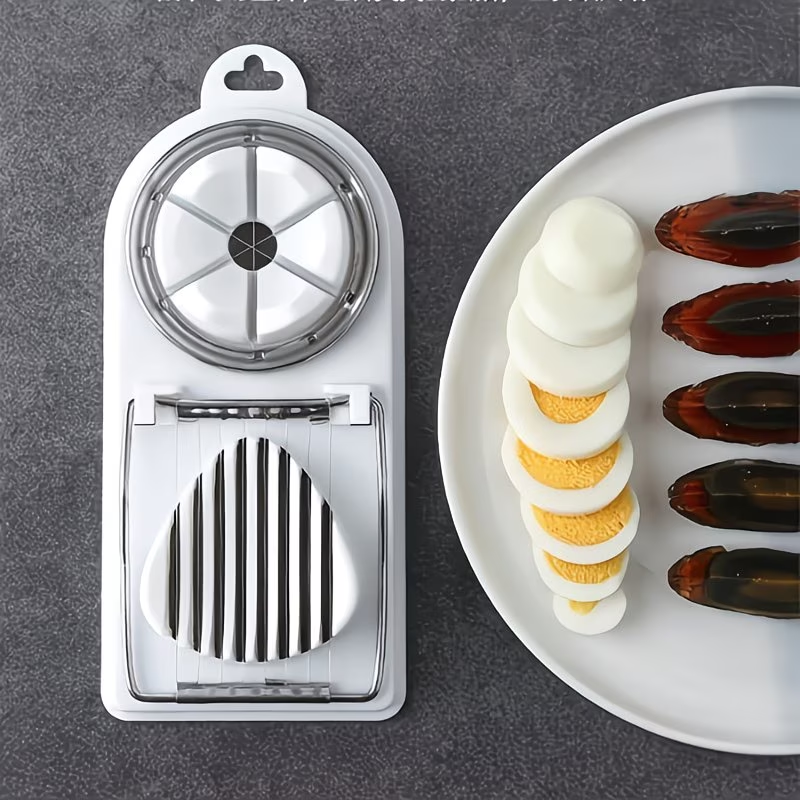 A household multifunctional egg slicer