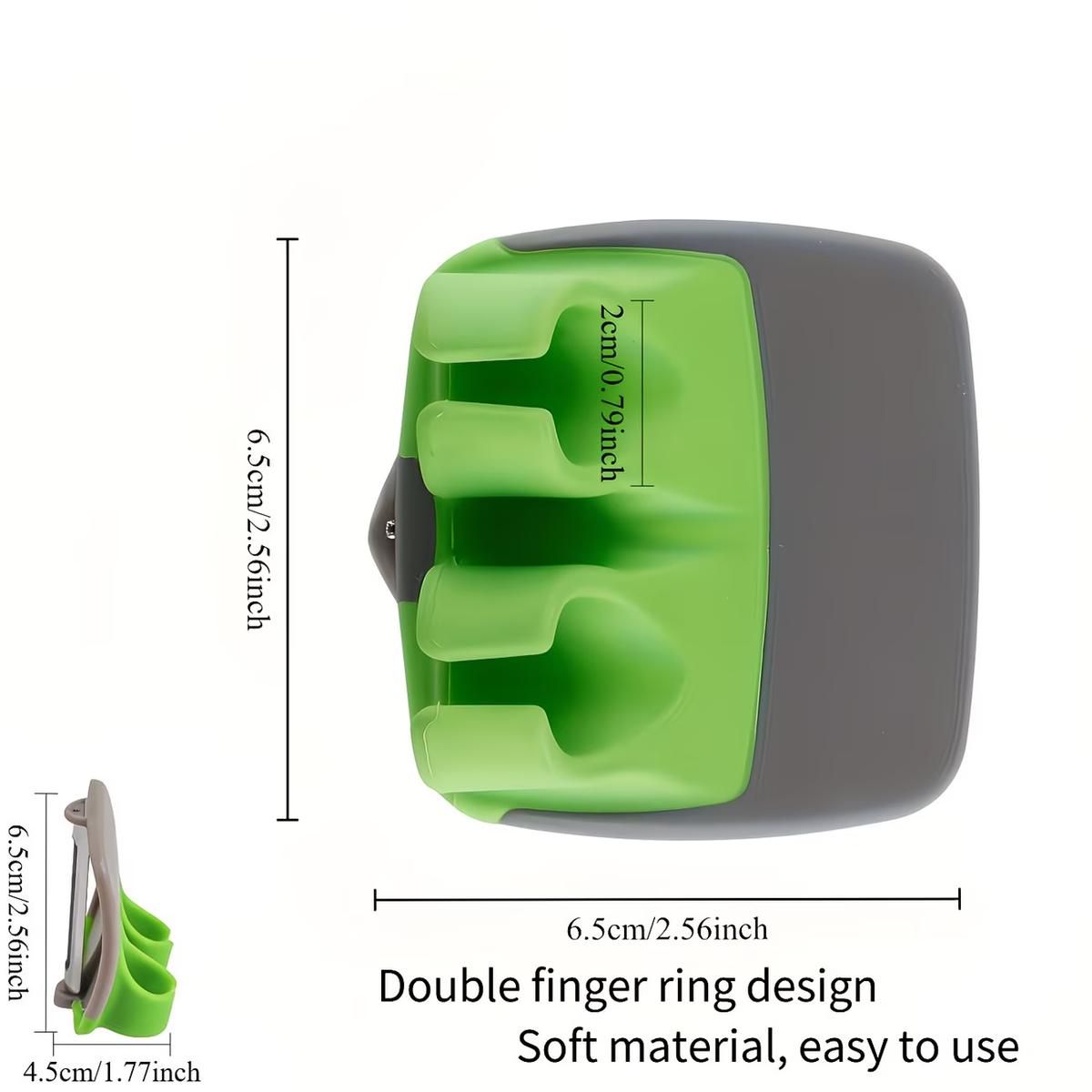 A stainless steel handheld peeler