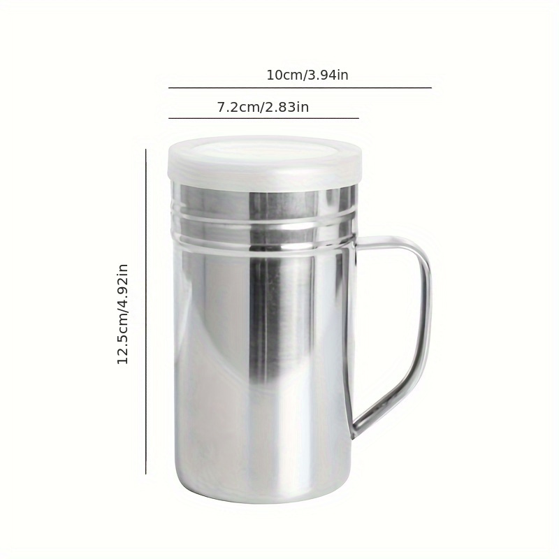 Stainless Steel Seasoning Jar with Handle - Durable BBQ Seasoning Bottle