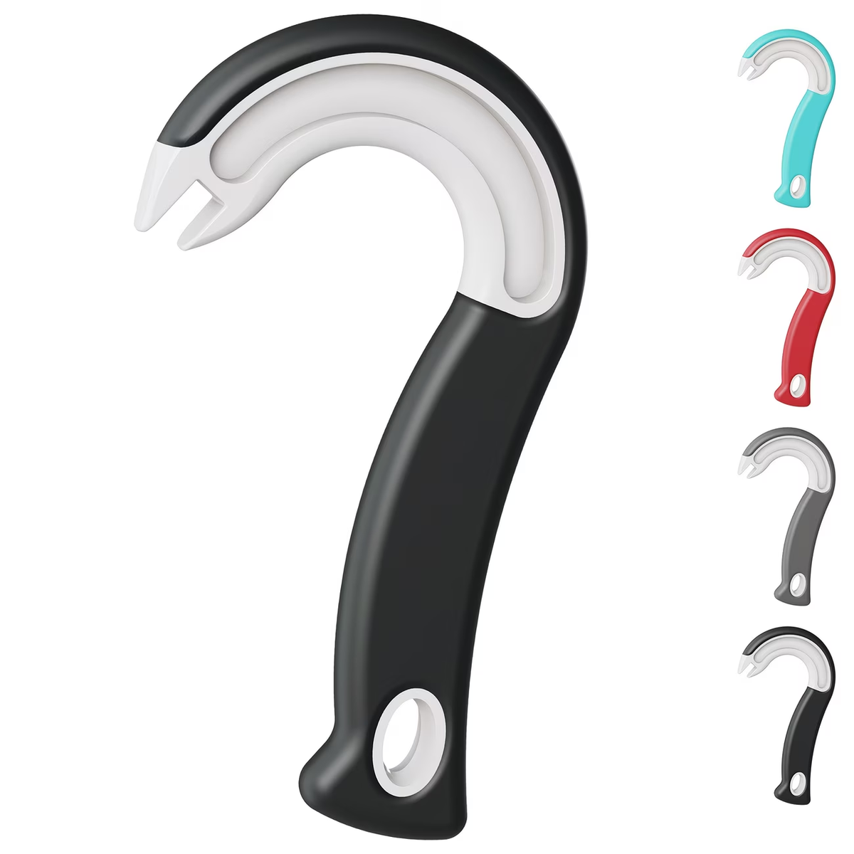Easy to grip hook can opener - durable plastic