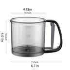 1 stainless steel flour sieve - fine mesh baking tool