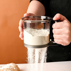 1 stainless steel flour sieve - fine mesh baking tool