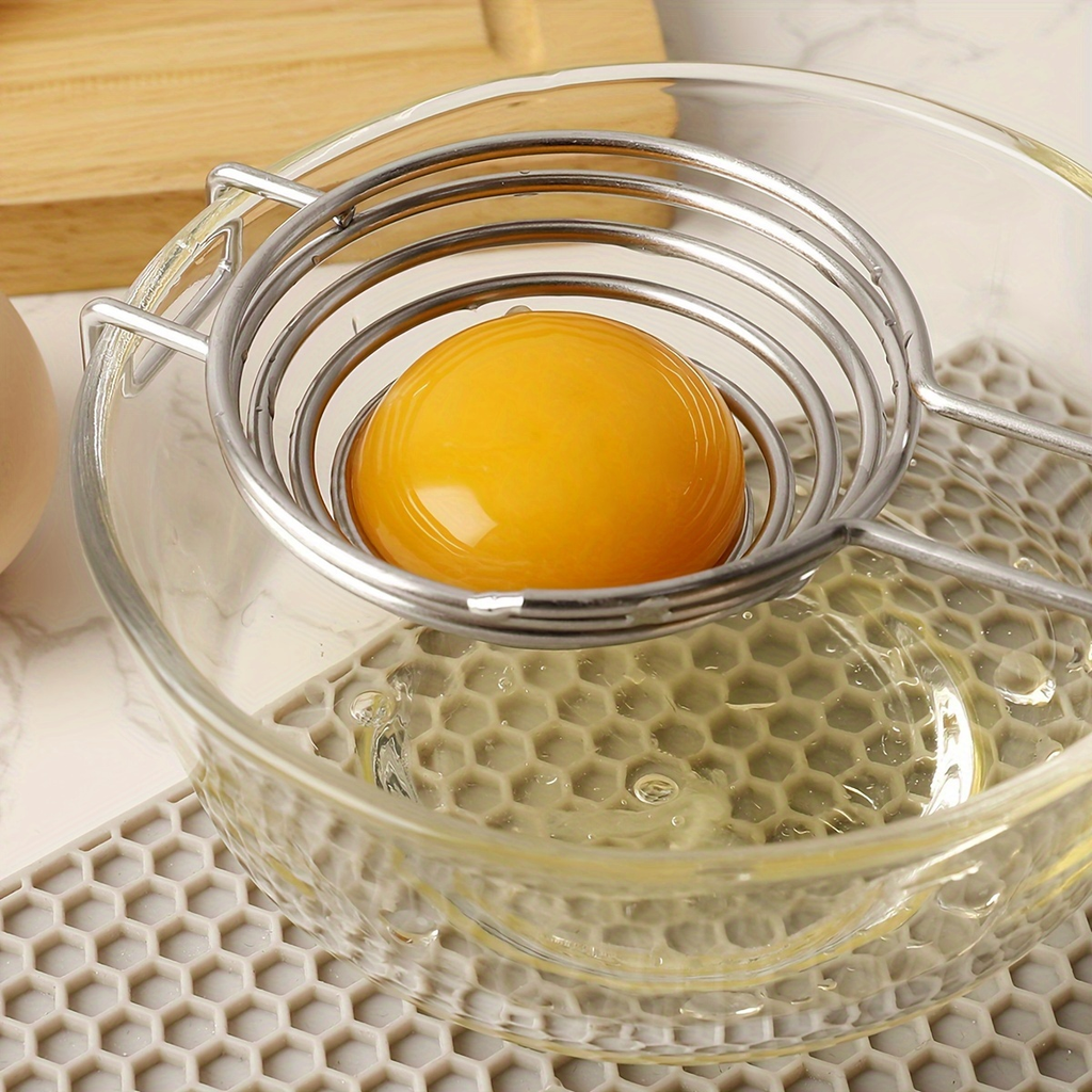 1-pack, stainless steel egg yolk separator, egg yolk and white separator