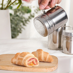 Stainless Steel Seasoning Jar with Handle - Durable BBQ Seasoning Bottle