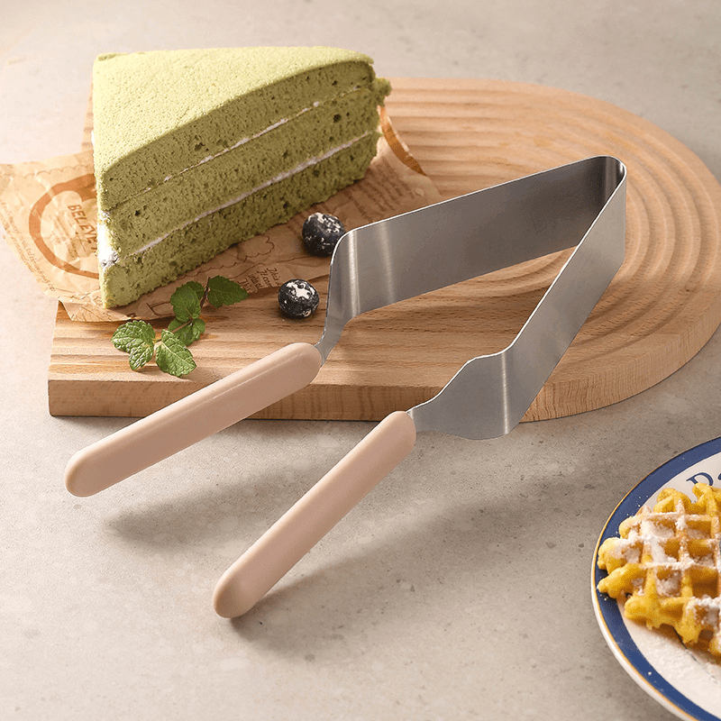 1-piece stainless steel cake slicer/shovel