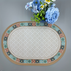 4-piece set of non-slip faux leather placemats, heat-insulating and easy to clean.