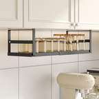 1-piece metal under-cabinet storage rack - no assembly required