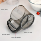 1 stainless steel flour sieve - fine mesh baking tool