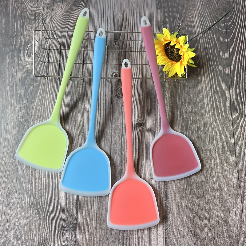 1-pack of heat-resistant translucent silicone spatulas
