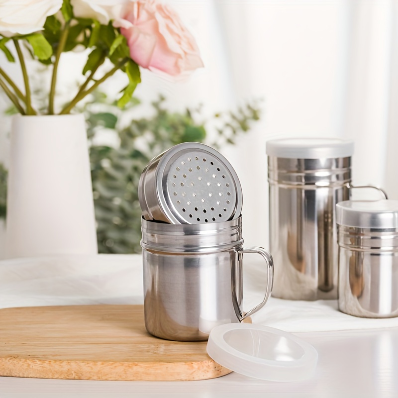 Stainless Steel Seasoning Jar with Handle - Durable BBQ Seasoning Bottle