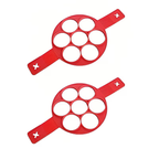 1 silicone non stick pancake and egg maker -4 cups of circular cooking tools